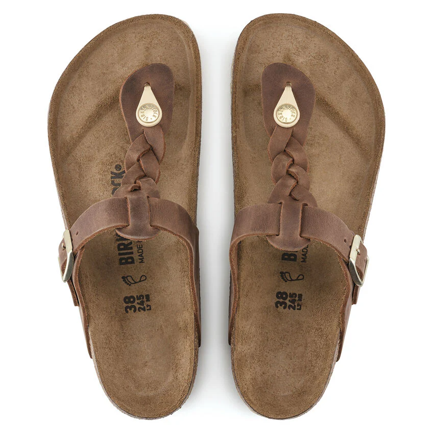 Birkenstock Women's Gizeh Braided Cognac - Image 5