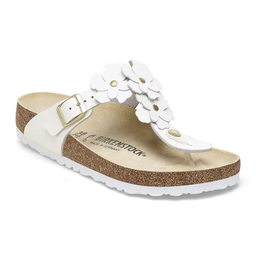Birkenstock Women's Gizeh Flower Embellishment White - Image 2