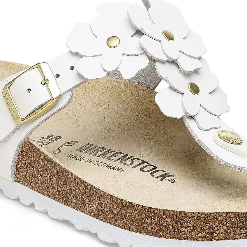 Birkenstock Women's Gizeh Flower Embellishment White - Image 6