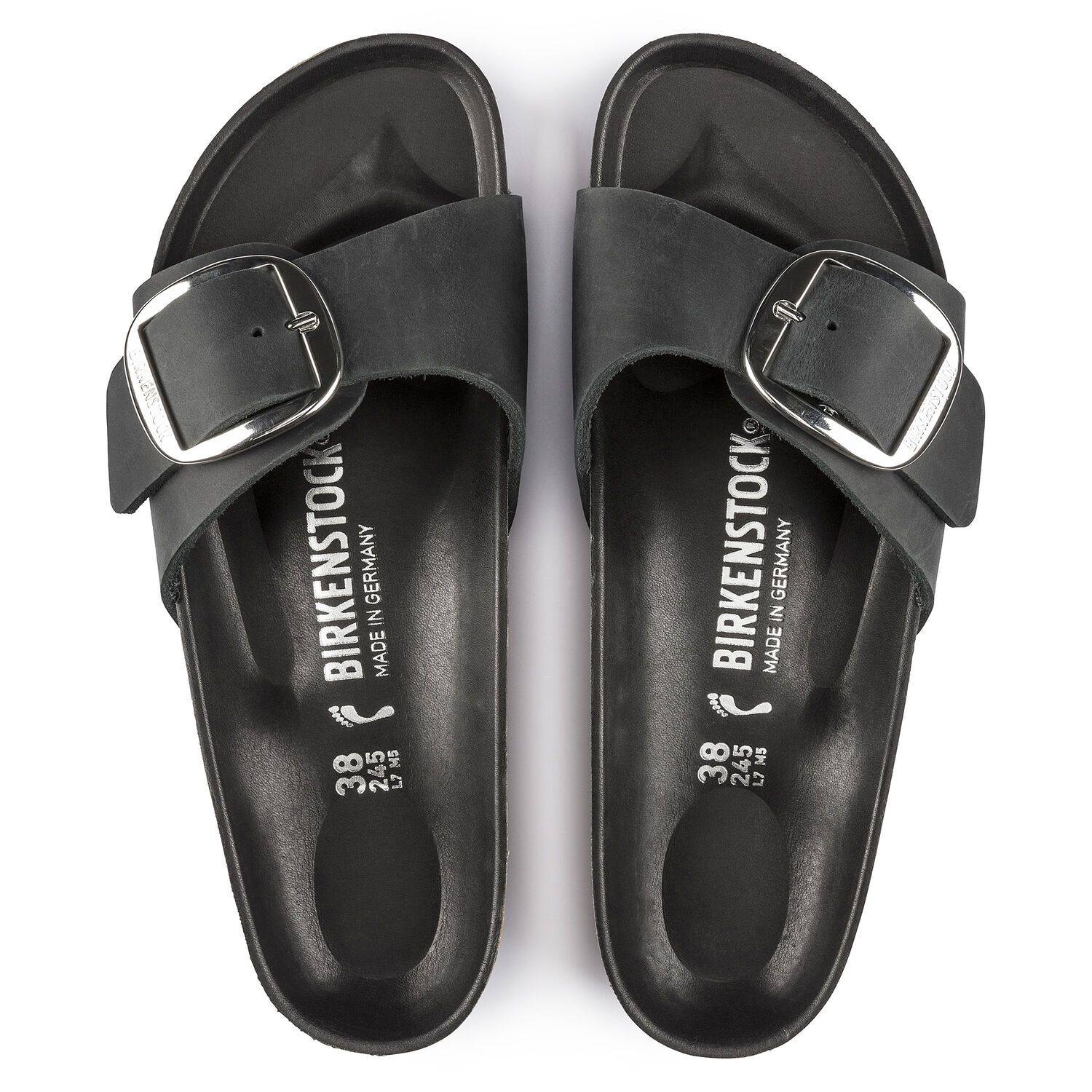 Birkenstock Women's Madrid Big Buckle Black 1006523 - Image 2