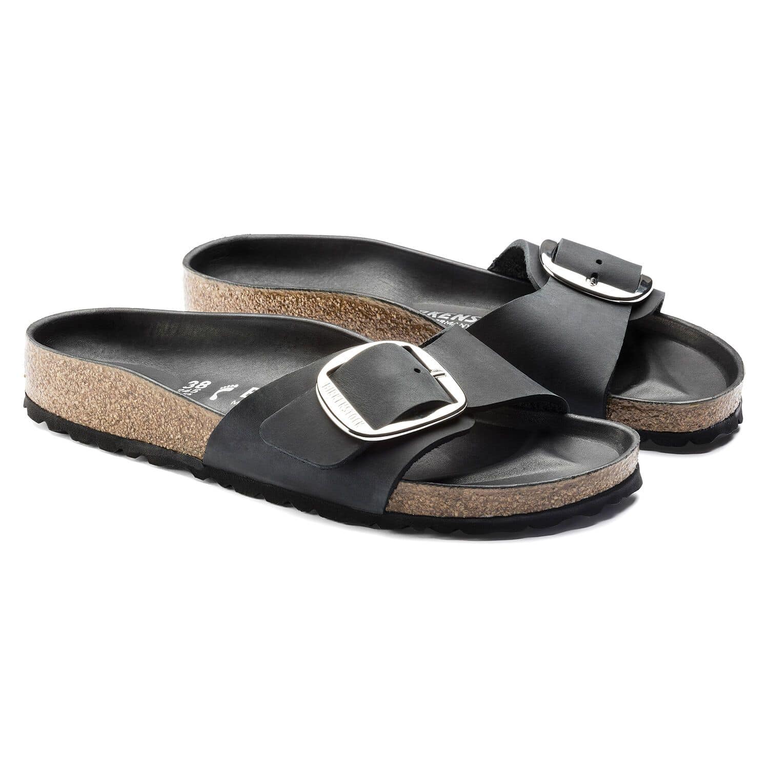 Birkenstock Women's Madrid Big Buckle Black 1006523 - Image 3