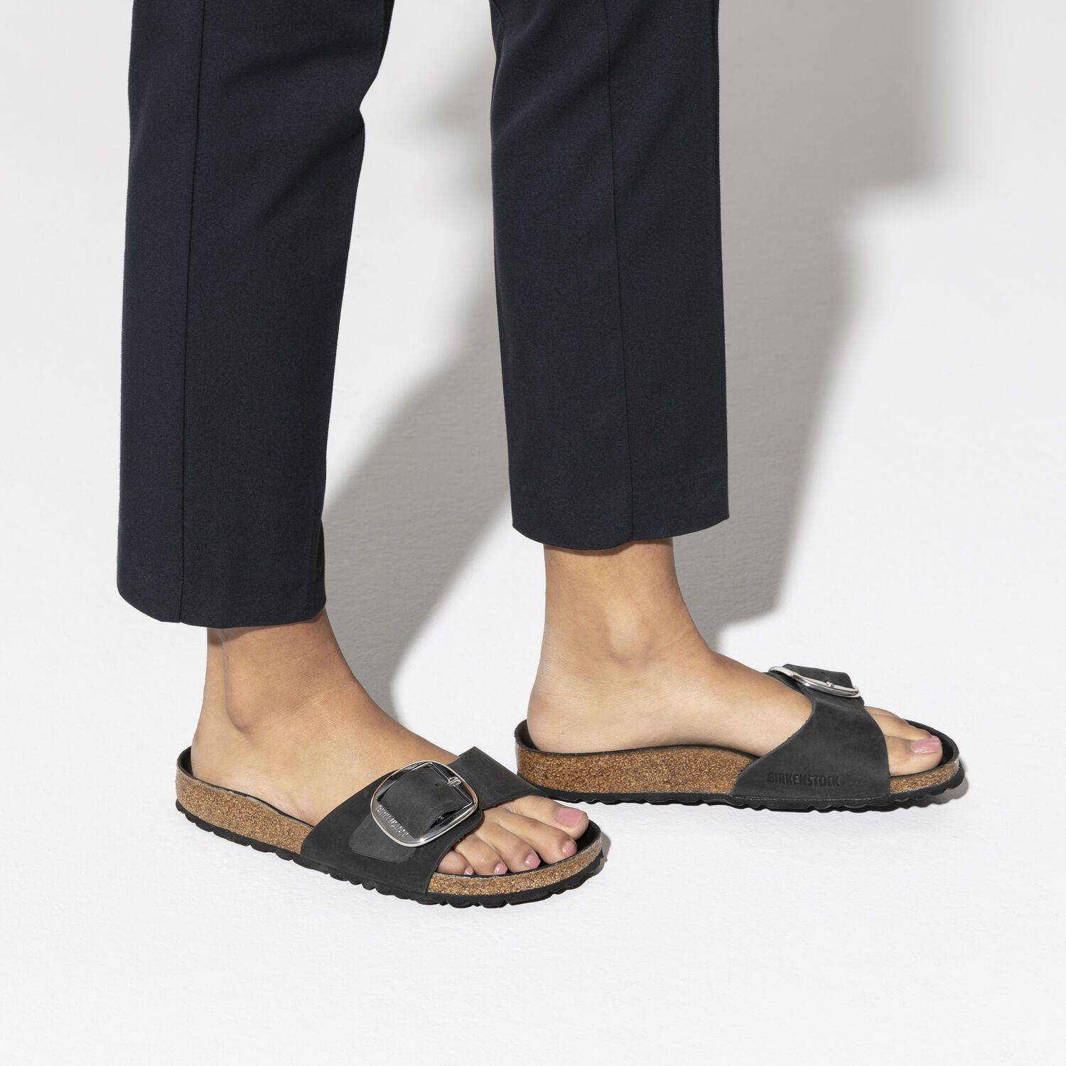 Birkenstock Women's Madrid Big Buckle Black 1006523 - Image 8