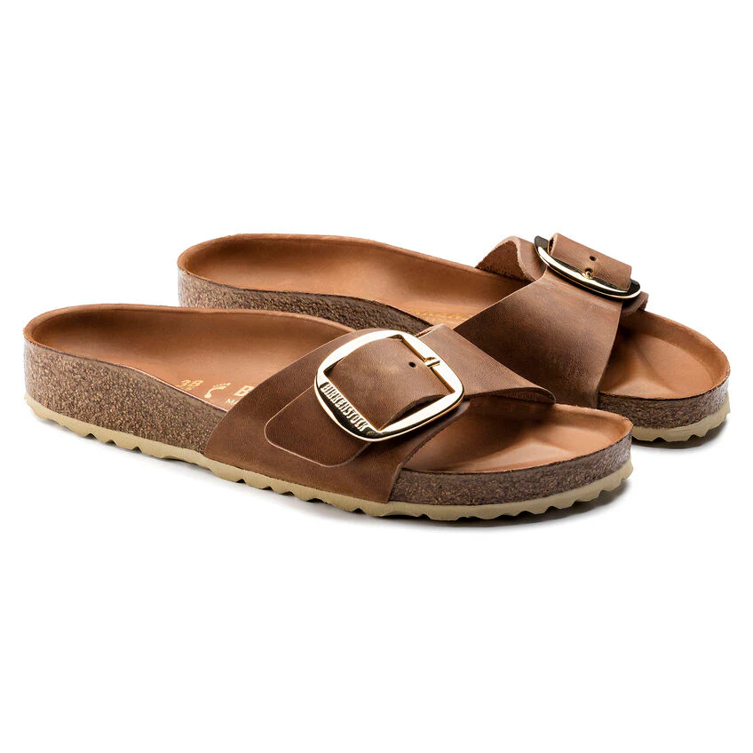 Birkenstock Women's Madrid Big Buckle Cognac 1006525 - Image 4