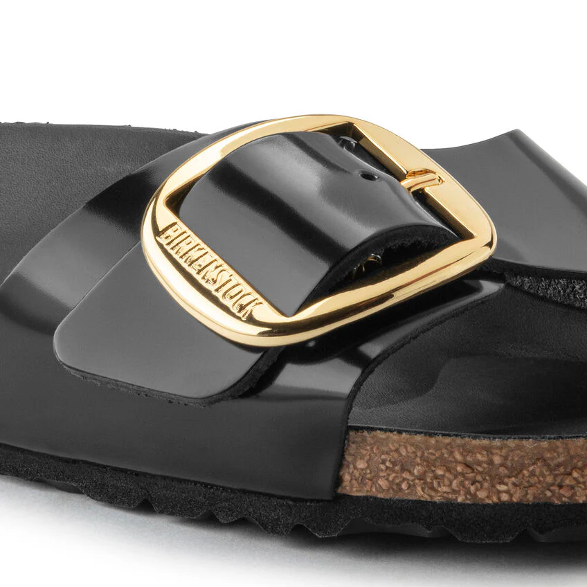 Birkenstock Women's Madrid Big Buckle High Shine Black 1022541 - Image 4