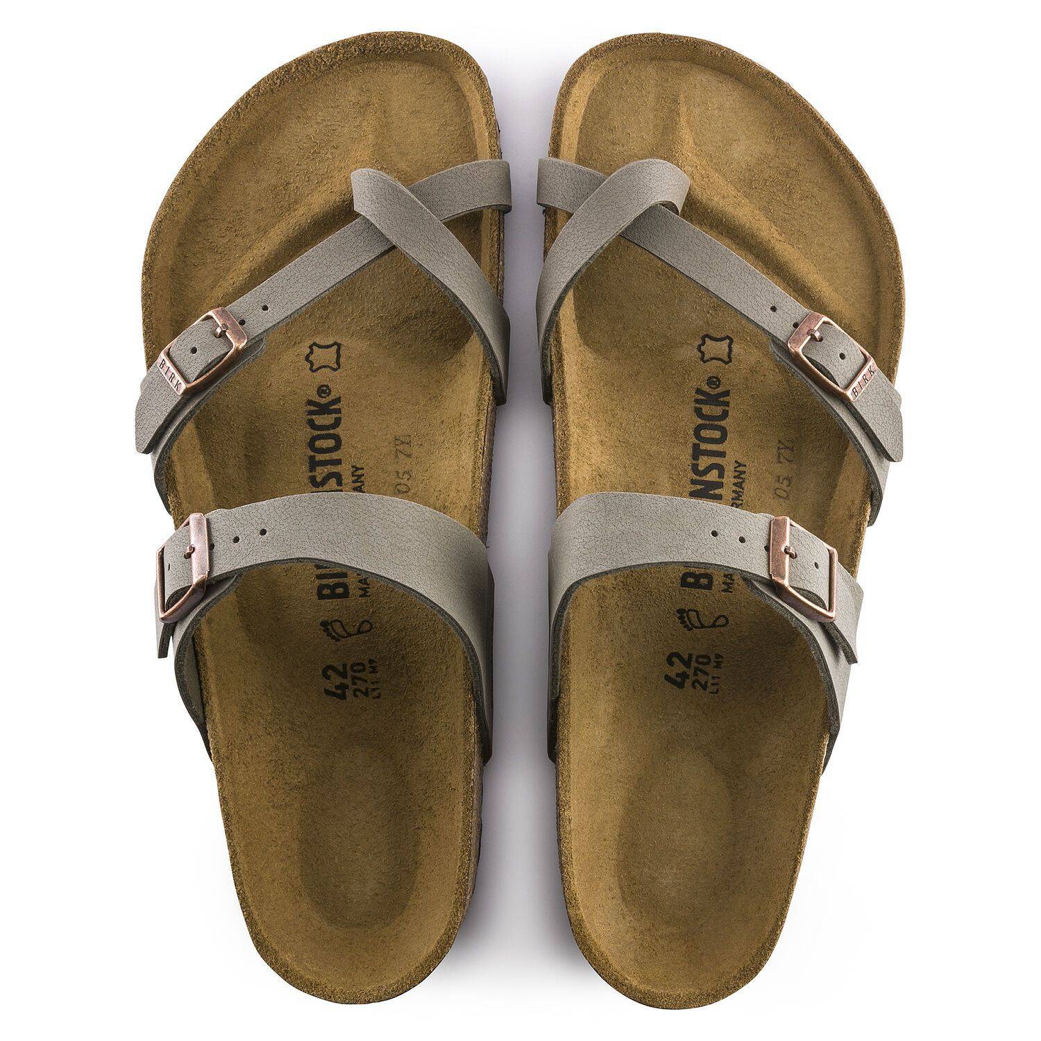 Birkenstock Women's Mayari Stone Birkibuc Sandal 0071071 - Image 2