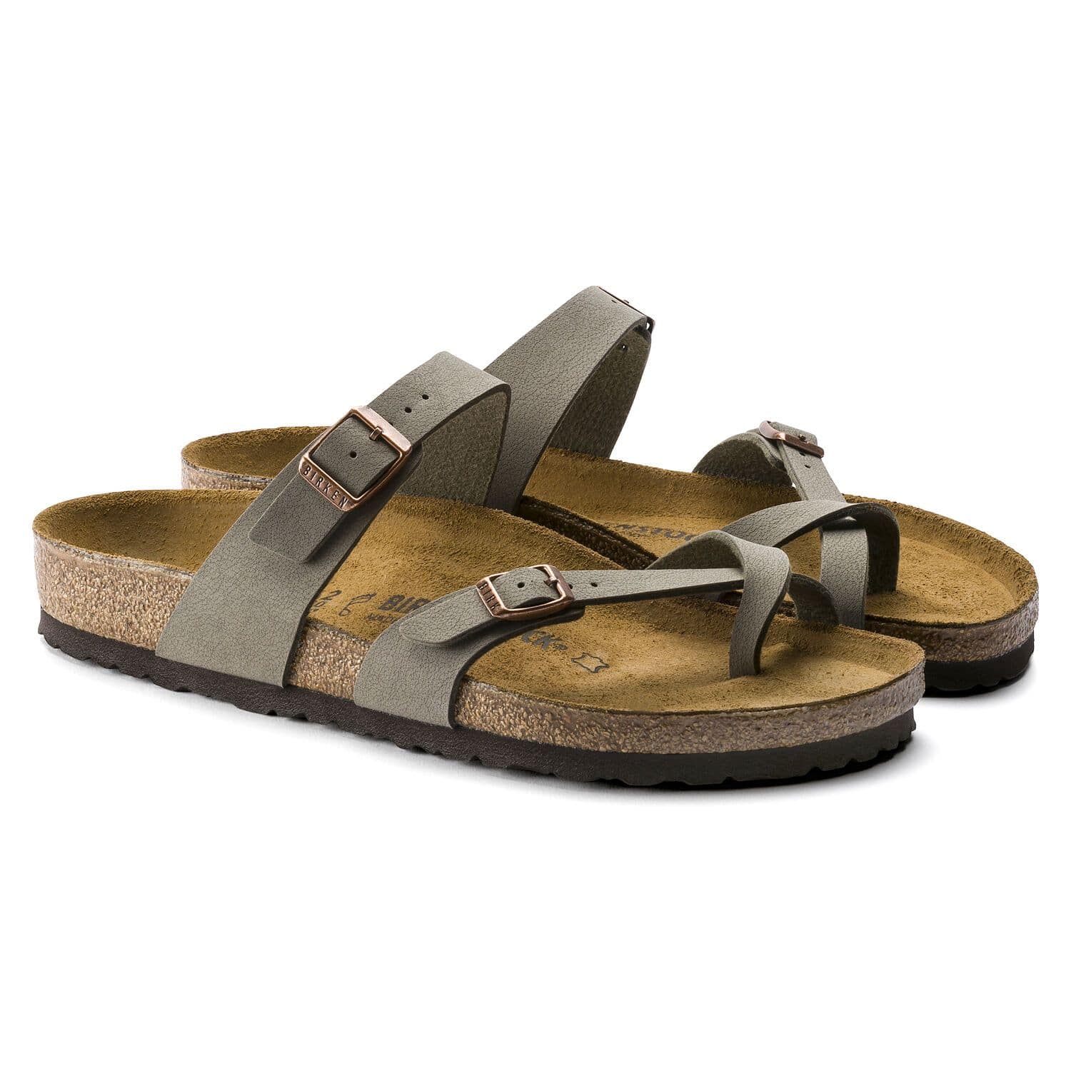 Birkenstock Women's Mayari Stone Birkibuc Sandal 0071071 - Image 3