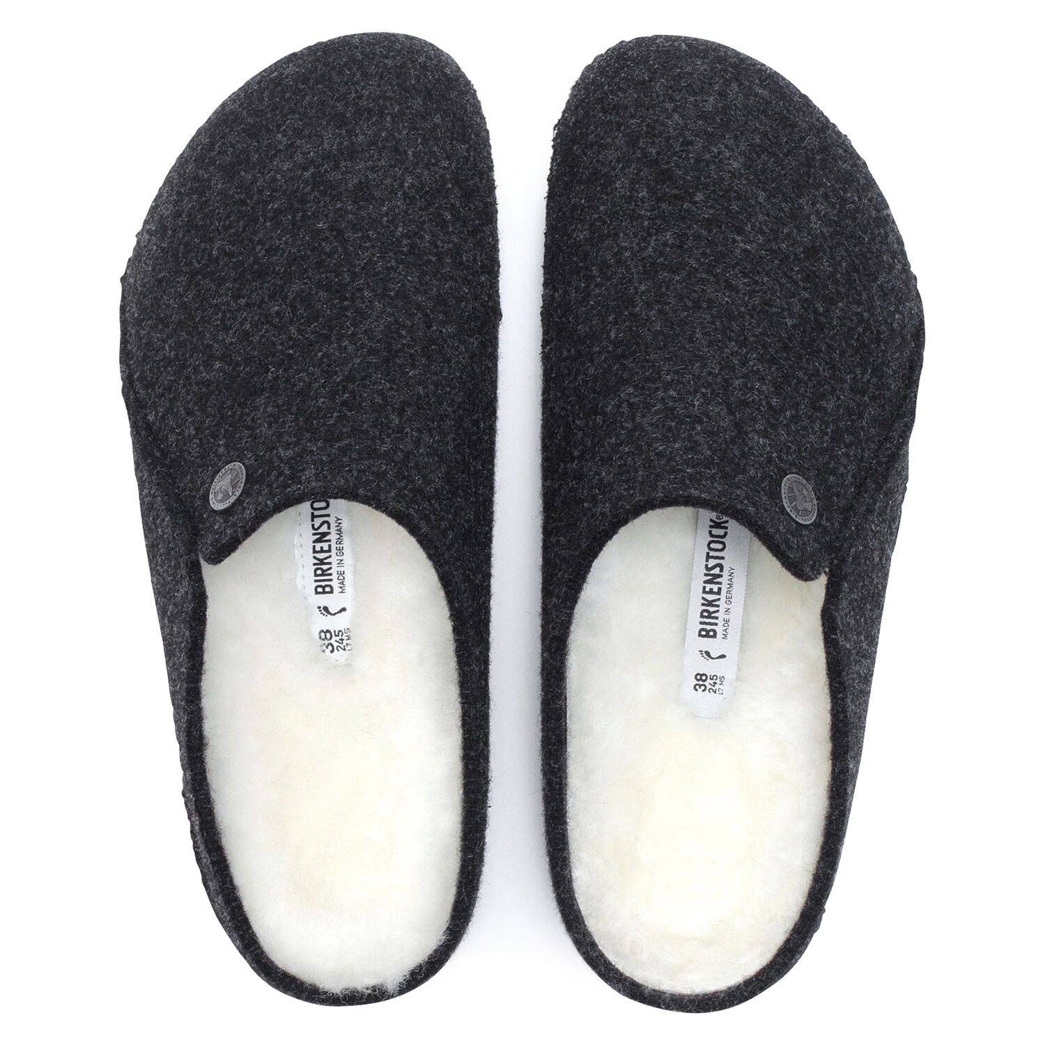 Birkenstock Women's Zermatt Slipper Anthracite Wool - Image 3