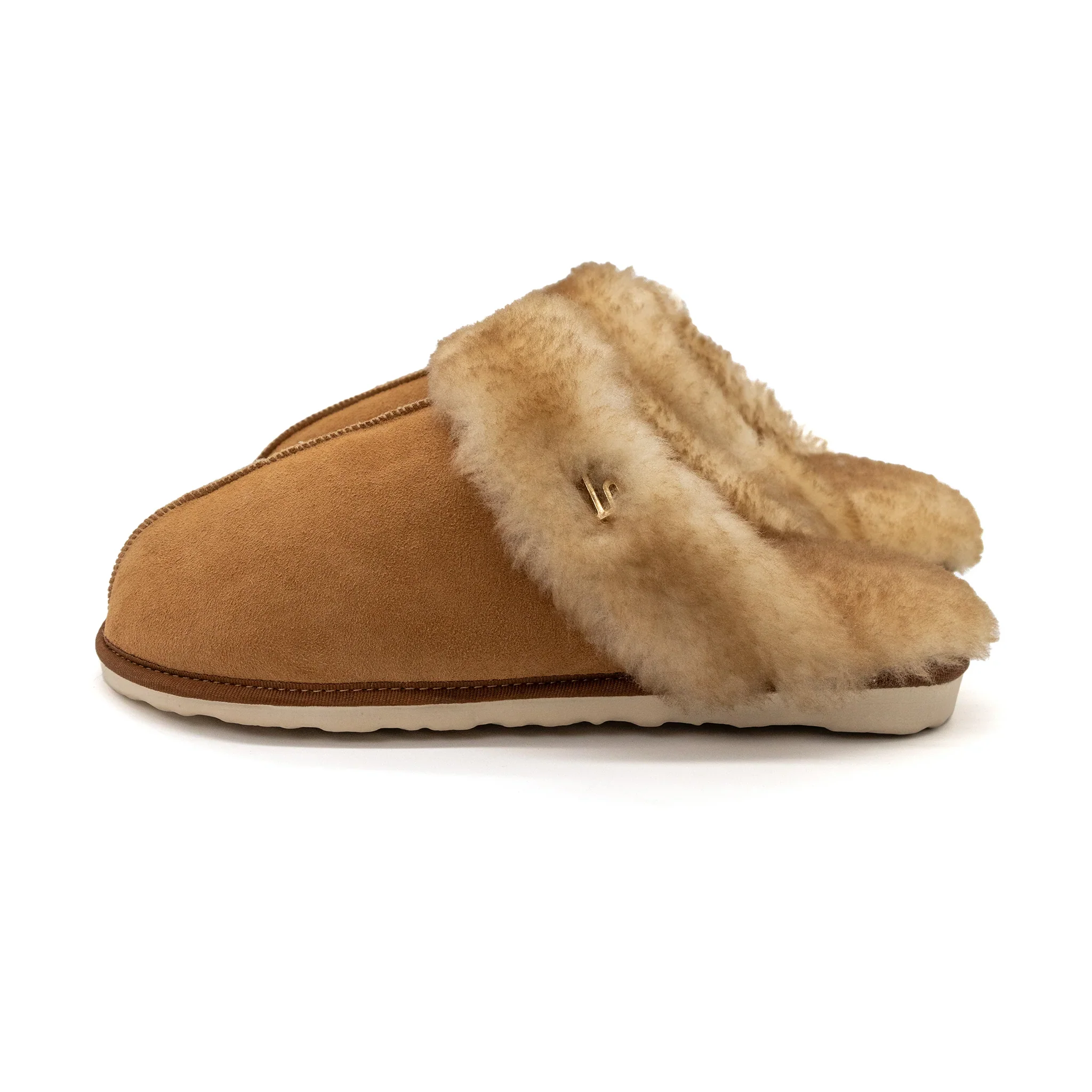 BLKSWN Women's Magnolia Slipper Chestnut Shearling - Image 6