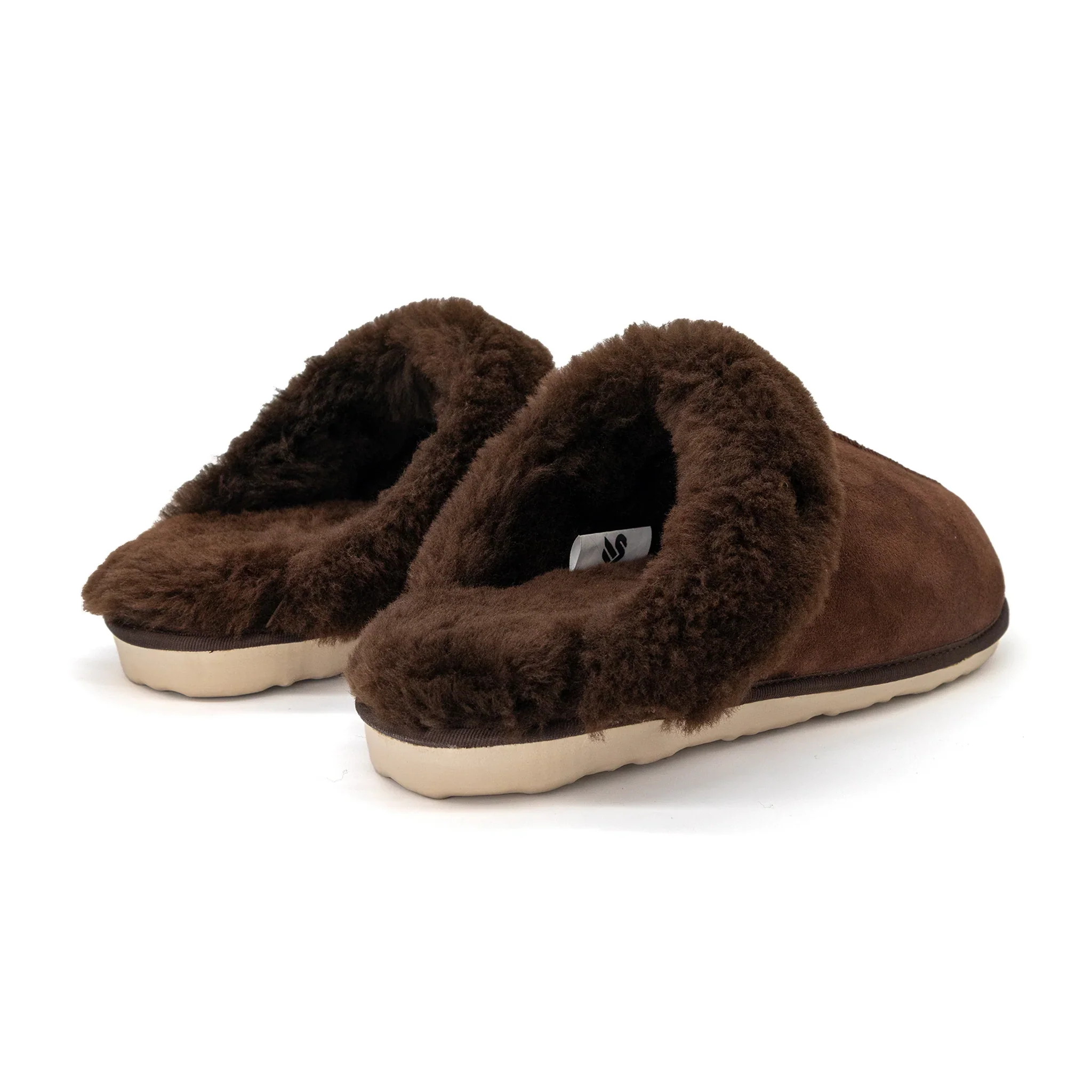 BLKSWN Women's Magnolia Slipper Espresso Shearling - Image 4