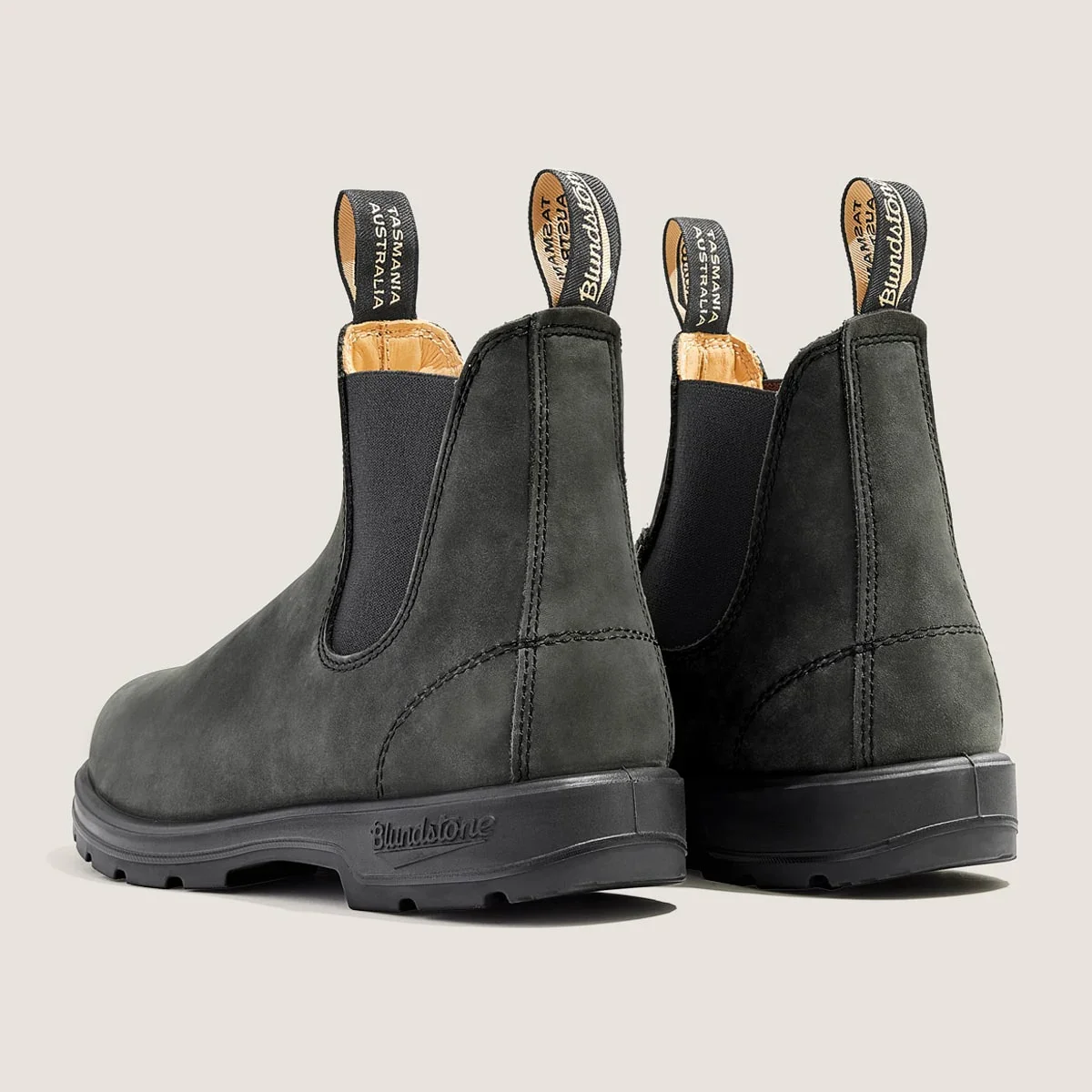 Blundstone 587 Elastic Sided Boot Lined Rustic Black - Image 3