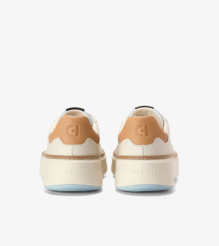 Cole Haan Women's Grandpro Topspin Sneaker Ivory Biscuit Blue W32453 - Image 4