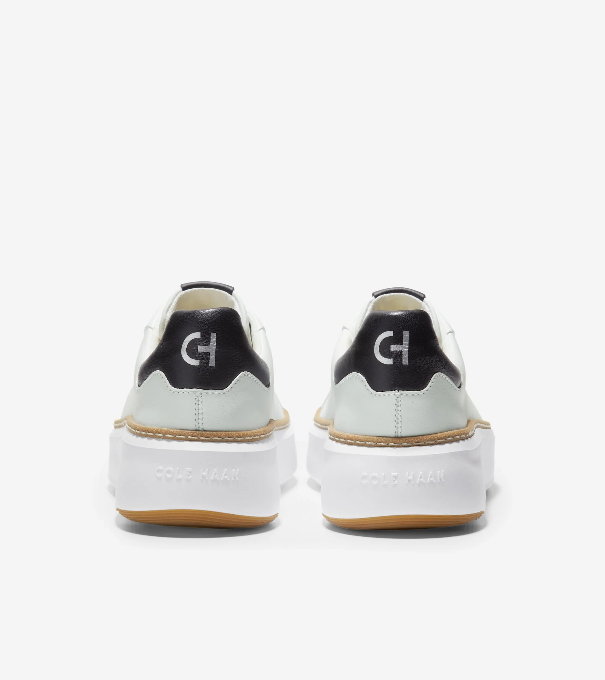 Cole Haan Women's Grandpro Topspin Sneaker Ivory Black Leather W22707 - Image 5