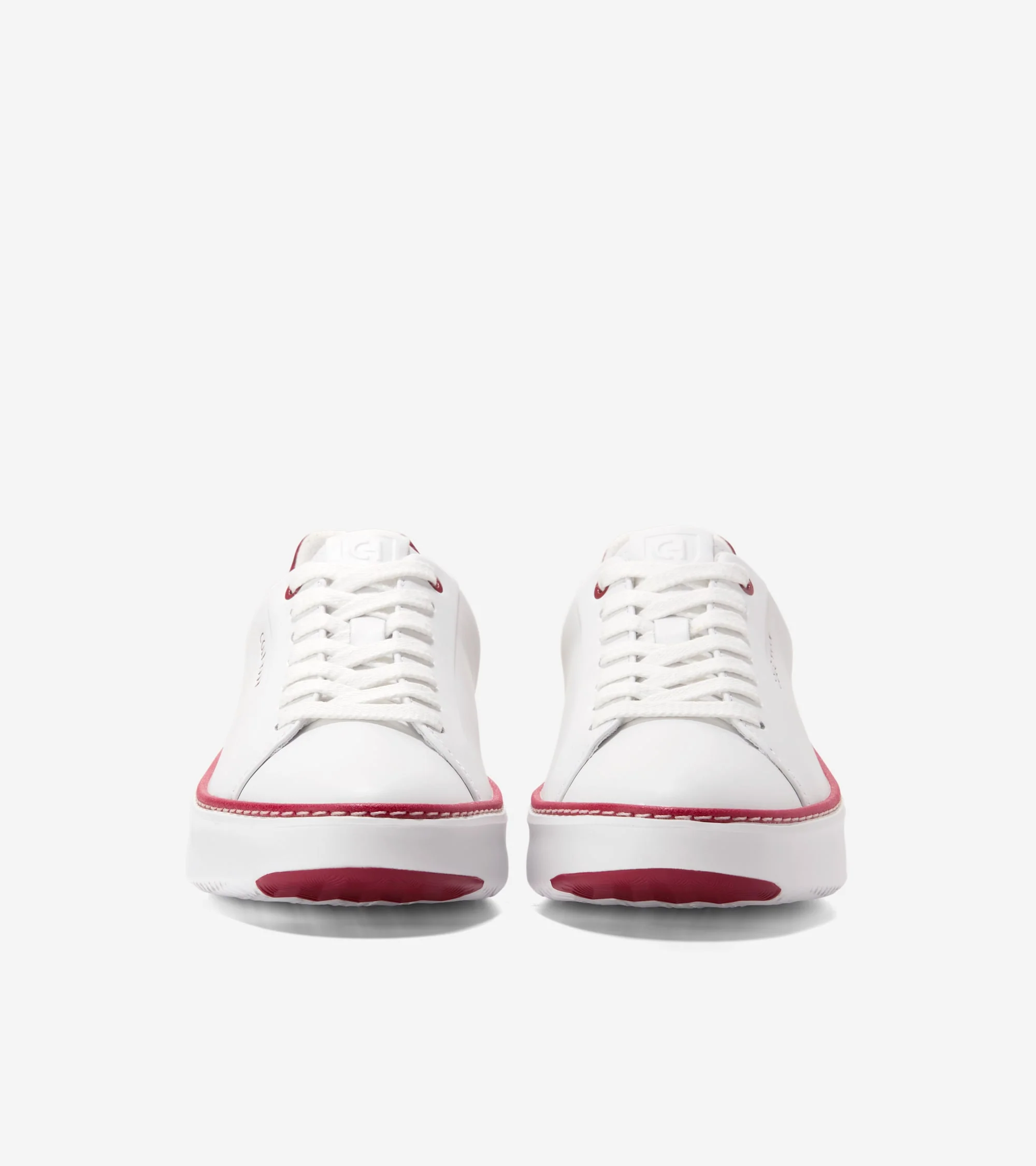 Cole Haan Women's Grandpro Topspin Sneakers White Rio Red Croc Print W32405 - Image 3