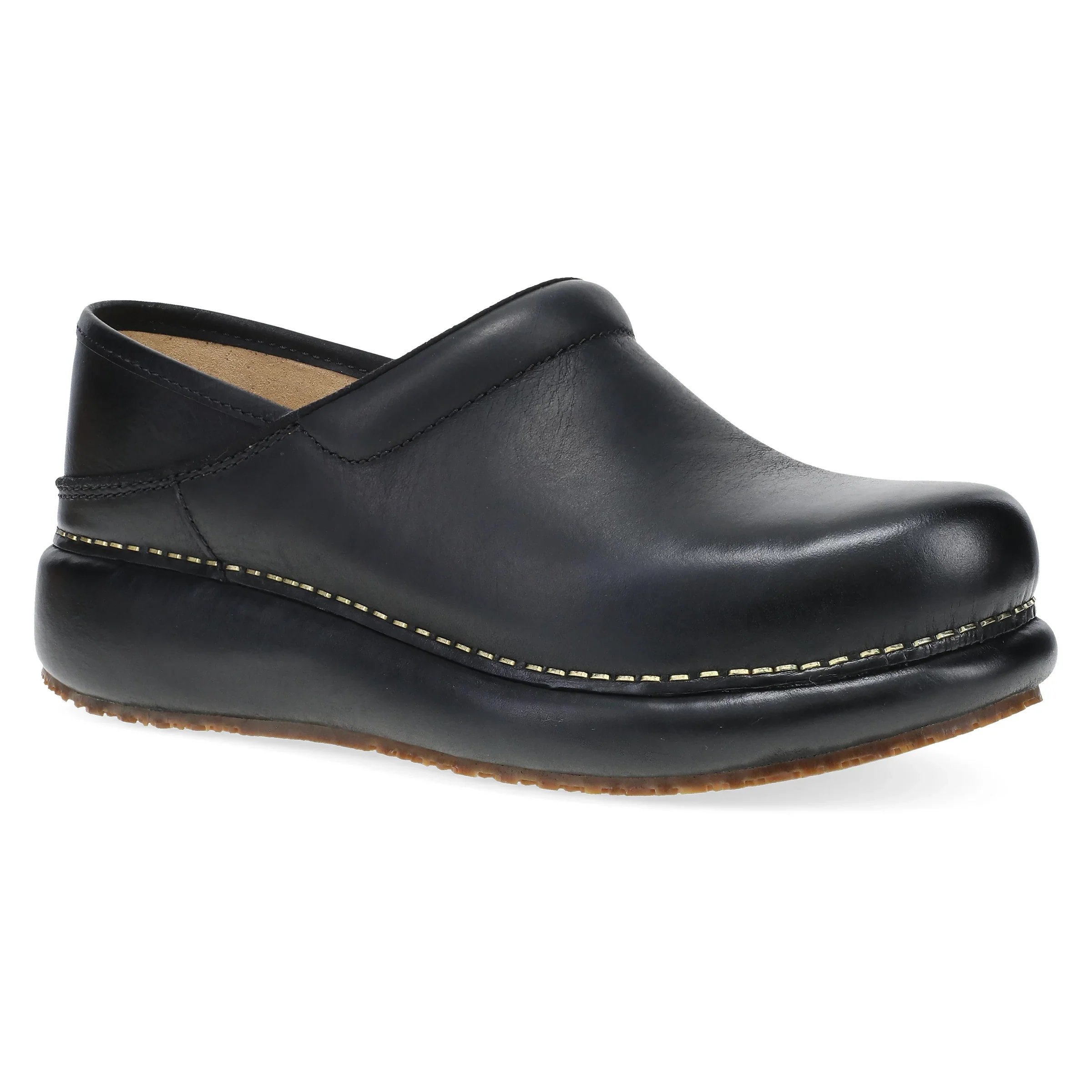 Dankso Women's Platform Pro Burnished Nubuck Black