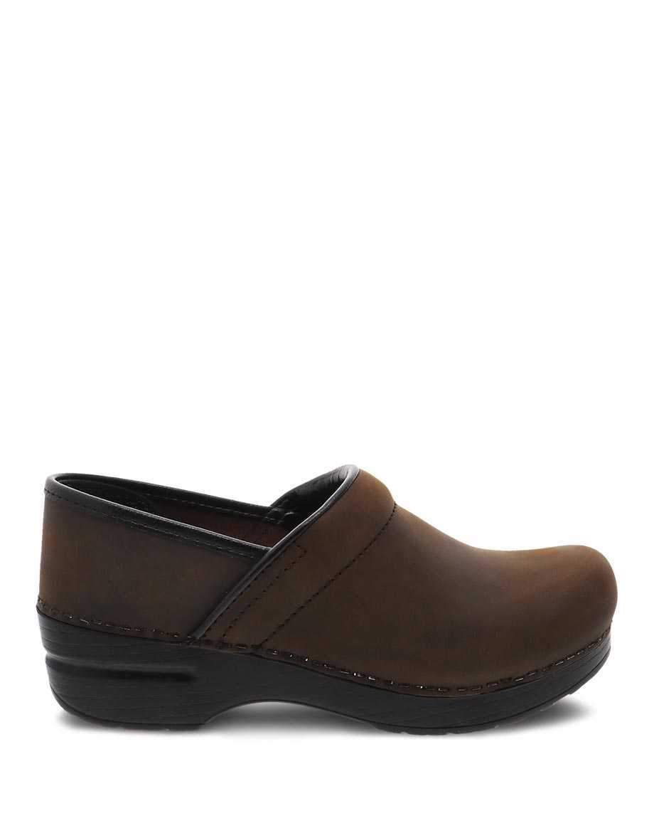Dansko Unisex Professional Antique Brown Black Oiled Leather Clog - Image 2