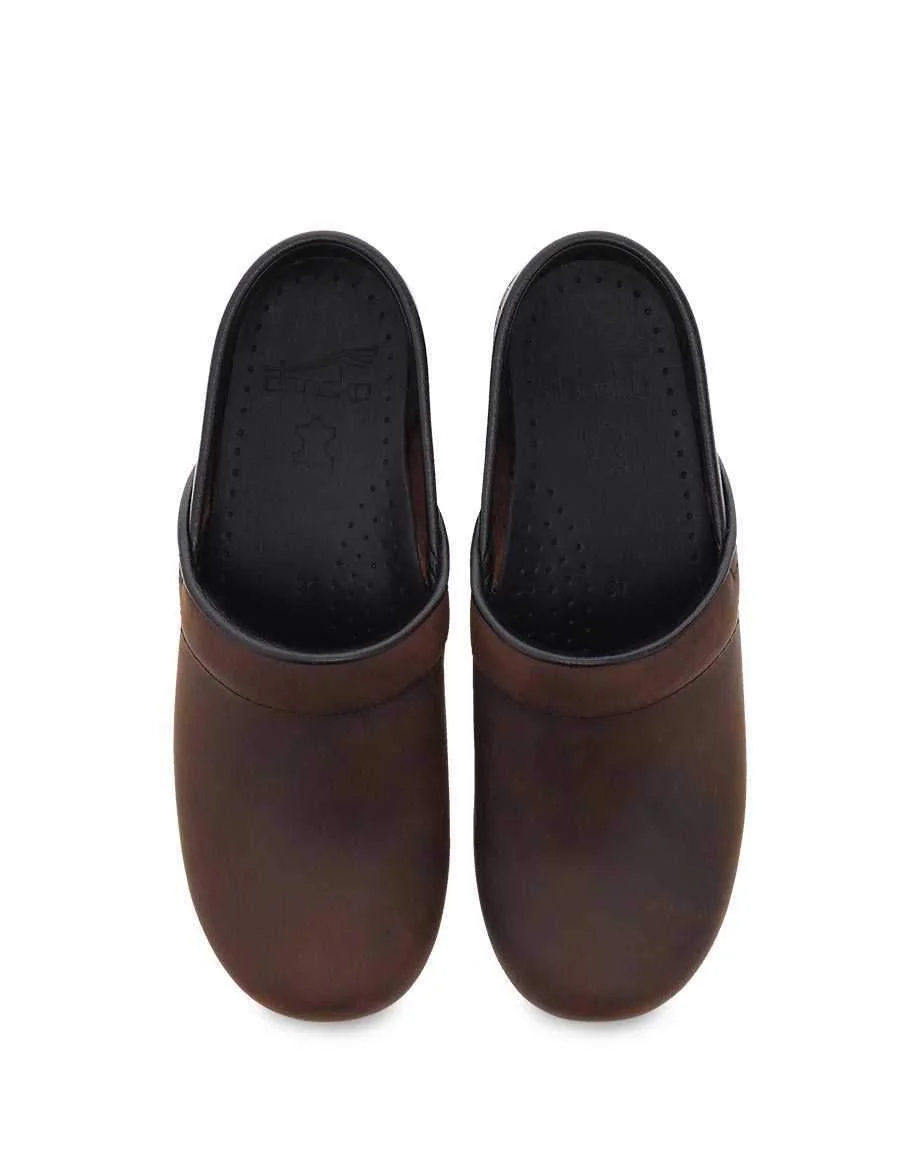 Dansko Unisex Professional Antique Brown Black Oiled Leather Clog - Image 6