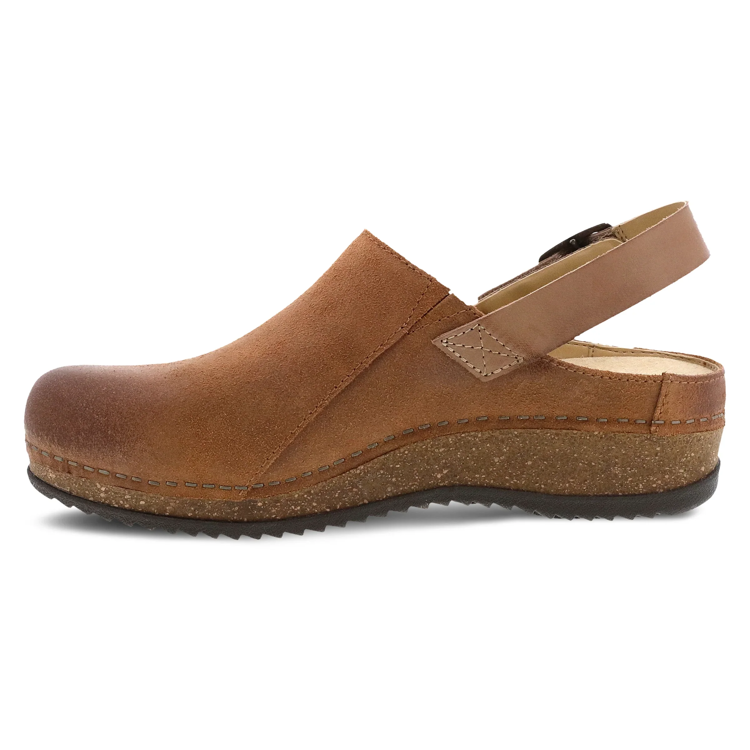 Dansko Women's Merrin Clog Burnished Suede Tan - Image 2