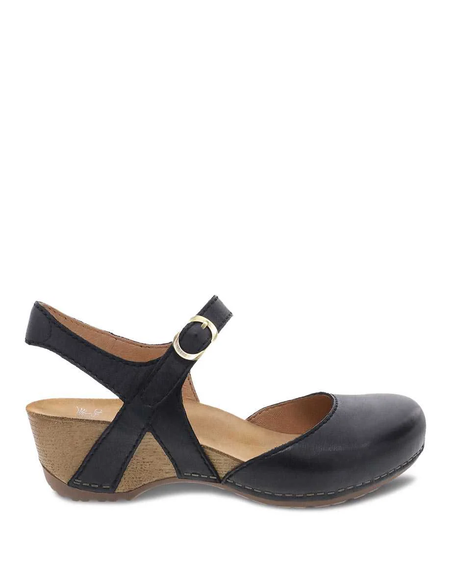 Dansko Women's Tiffani Milled Burnished Black - Image 2