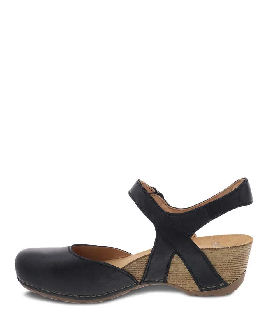 Dansko Women's Tiffani Milled Burnished Black - Image 3