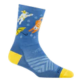 Darn Tough Vermont Women's Ruff Weather Micro Crew Ultralight Lightweight Running Socks Storm 1070