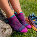 Darn Tough Vermont Women's Run No Show Tab Cushioned Ultra Lightweight Running Socks Blackberry 1047 - Image 2