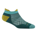 Darn Tough Vermont Women's Run No Show Tab Cushioned Ultra Lightweight Running Socks Teal 1047