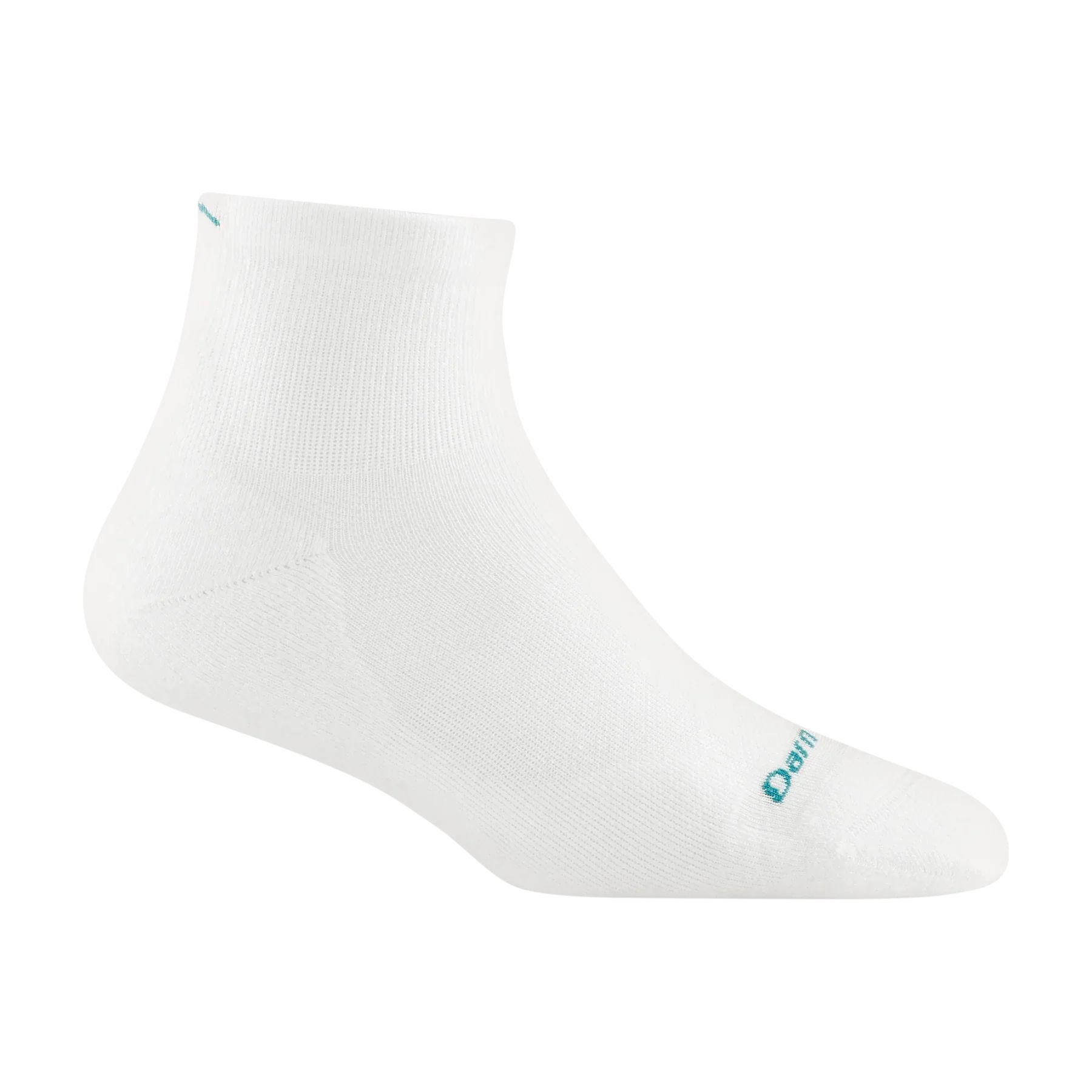 Darn Tough Women's Run Quarter Ultra Lightweight Running Sock White 1048