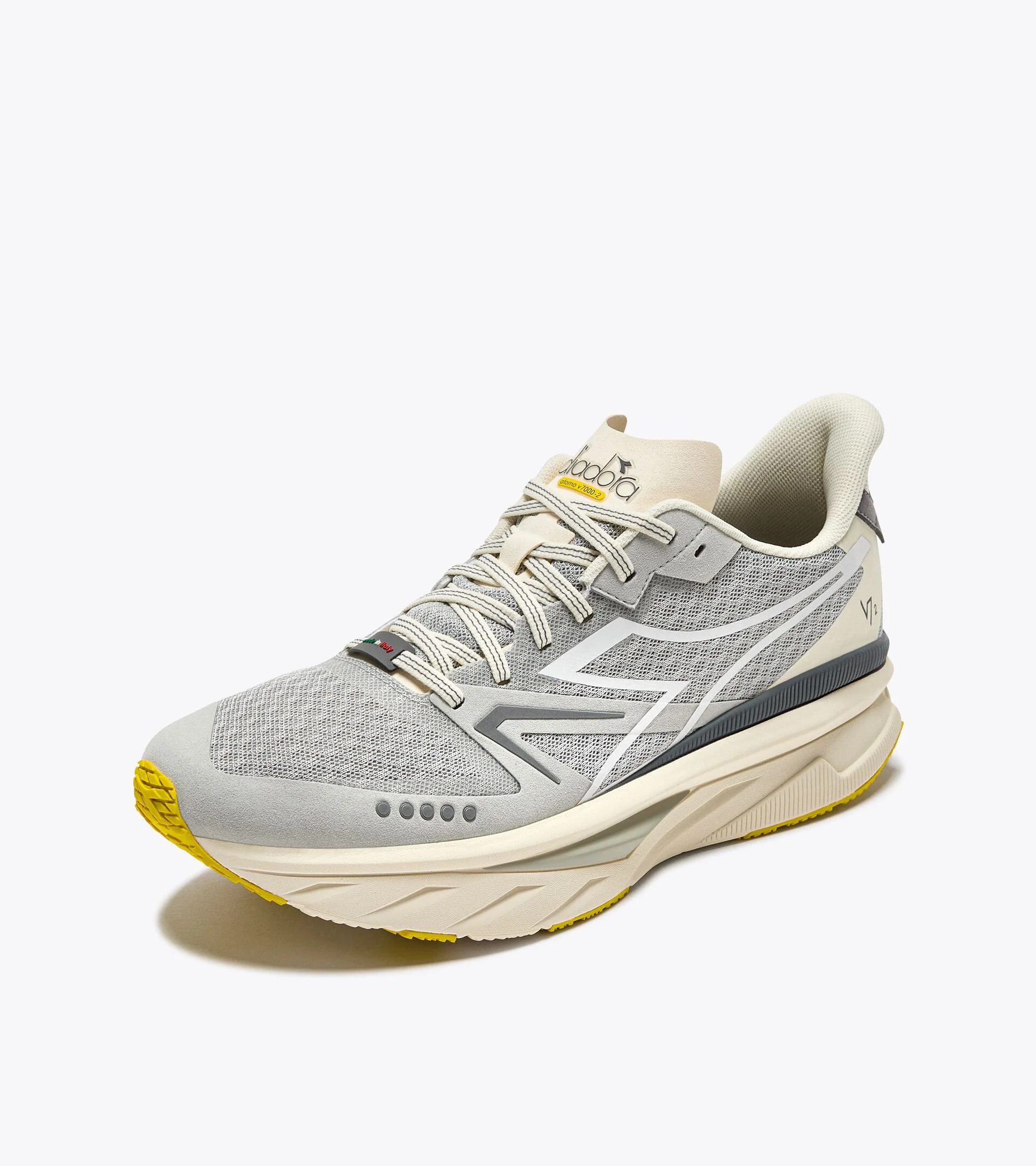 Diadora Men’s Atomo V7000-2 Silver DD Whisper White - Image 3