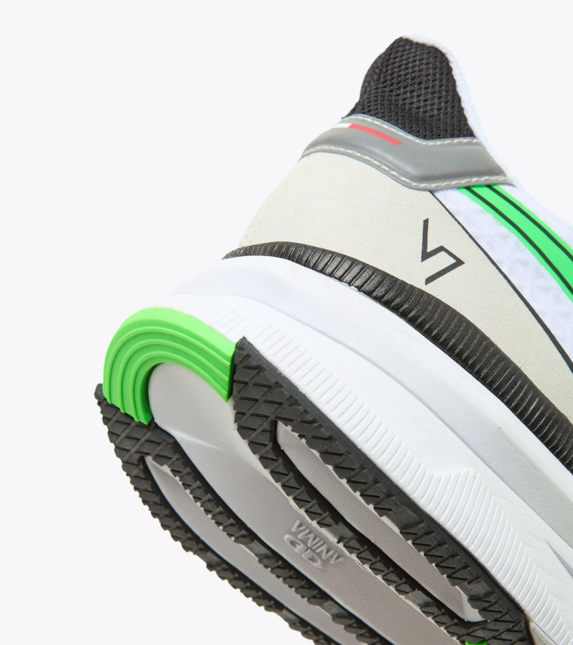Diadora Men’s Atomo V7000 White Green Fluo Black - Image 3