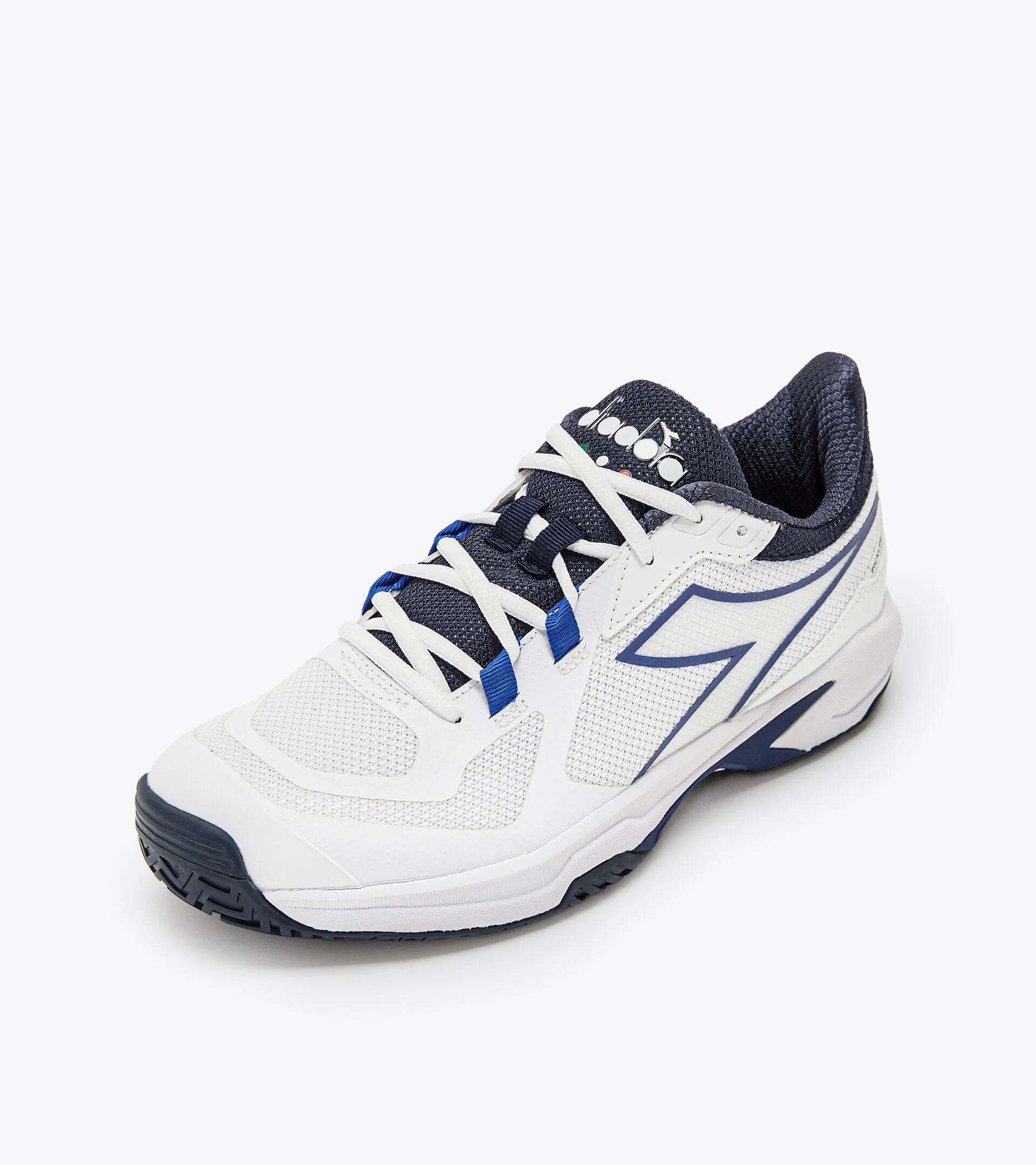 Diadora Men’s Trofeo 2 AG PKL White Surf The Web Blue Corsair - Image 3