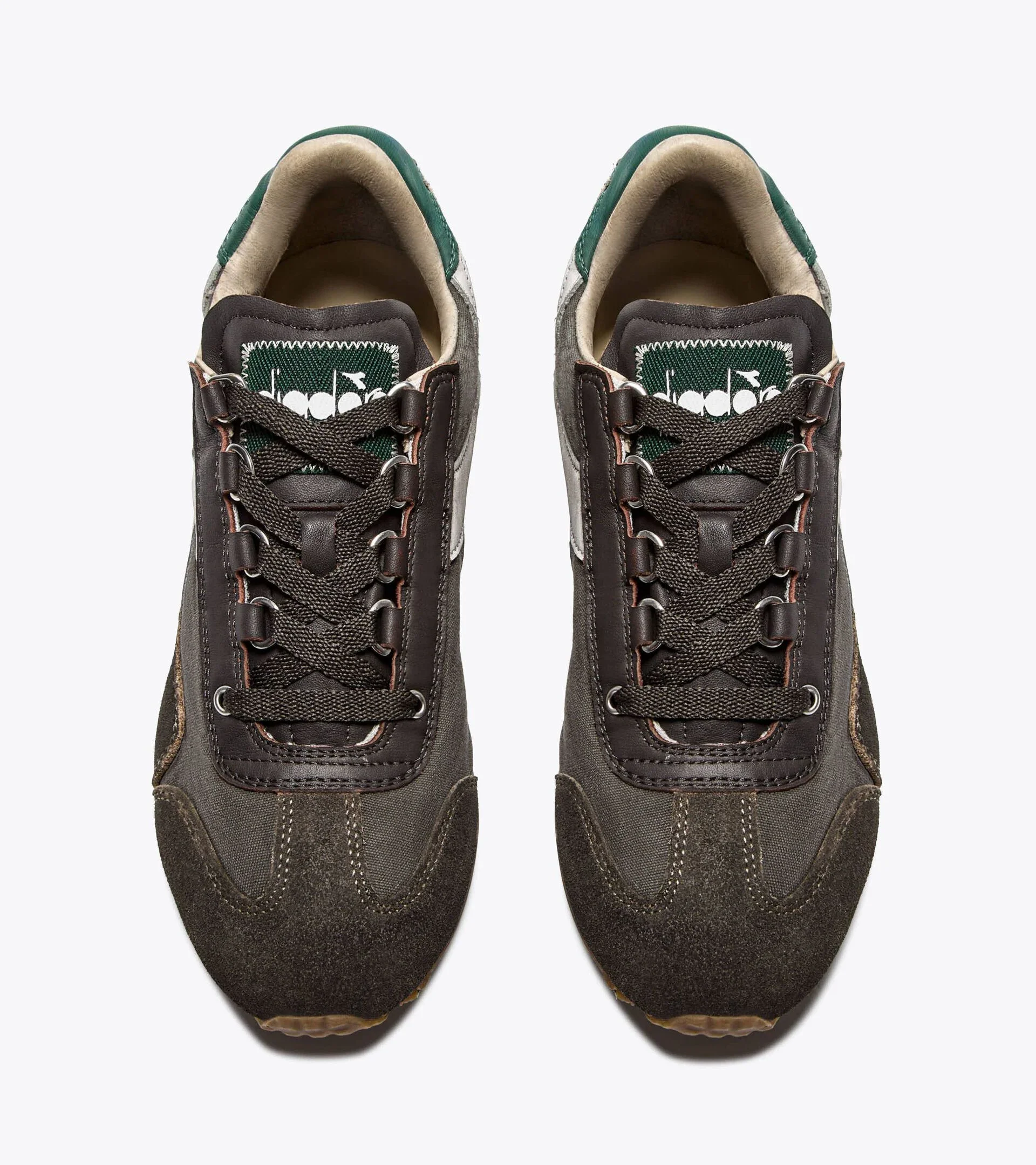 Diadora Heritage Men's Equipe Dirty SW Evo Beige Sesame - Image 7