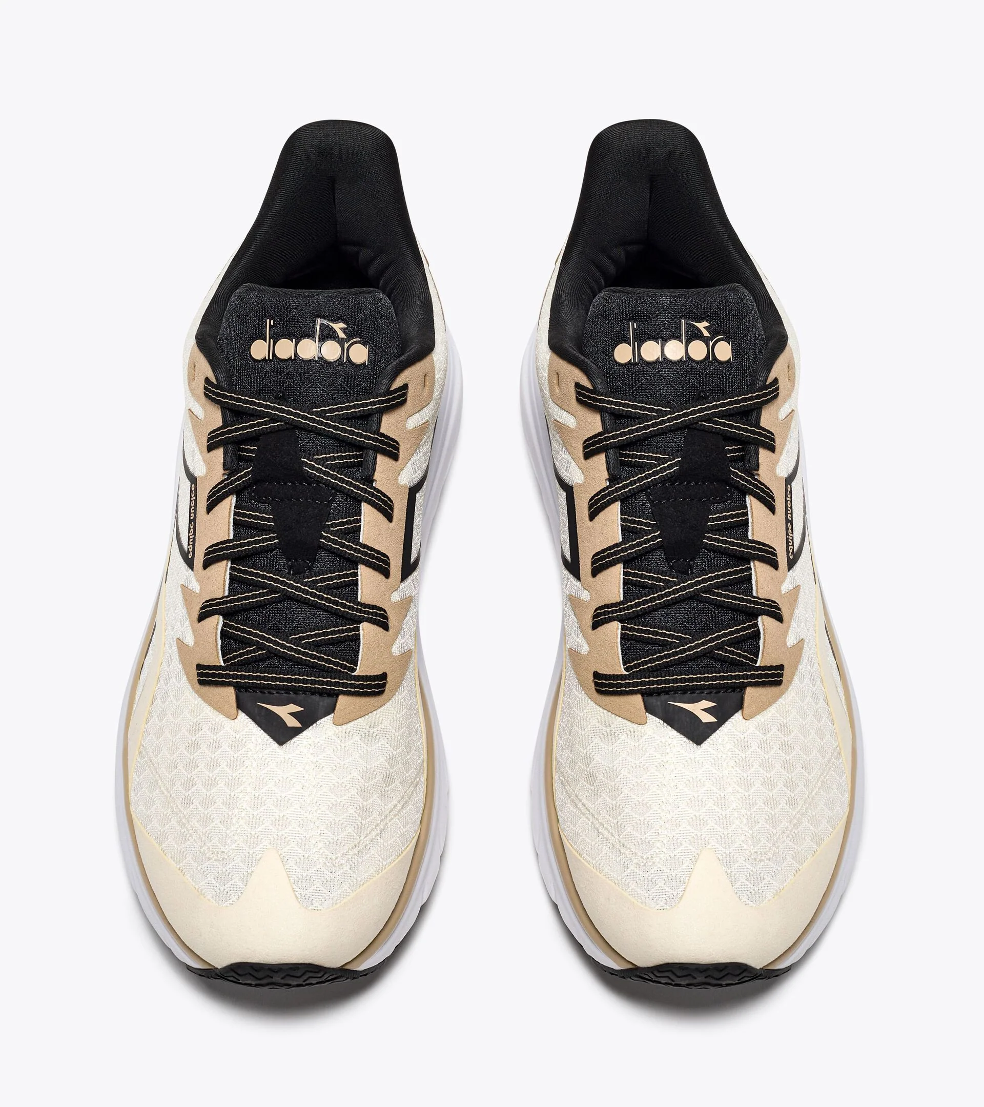 Diadora Men's Equipe Nucleo Whisper White Black Irish Cream - Image 2
