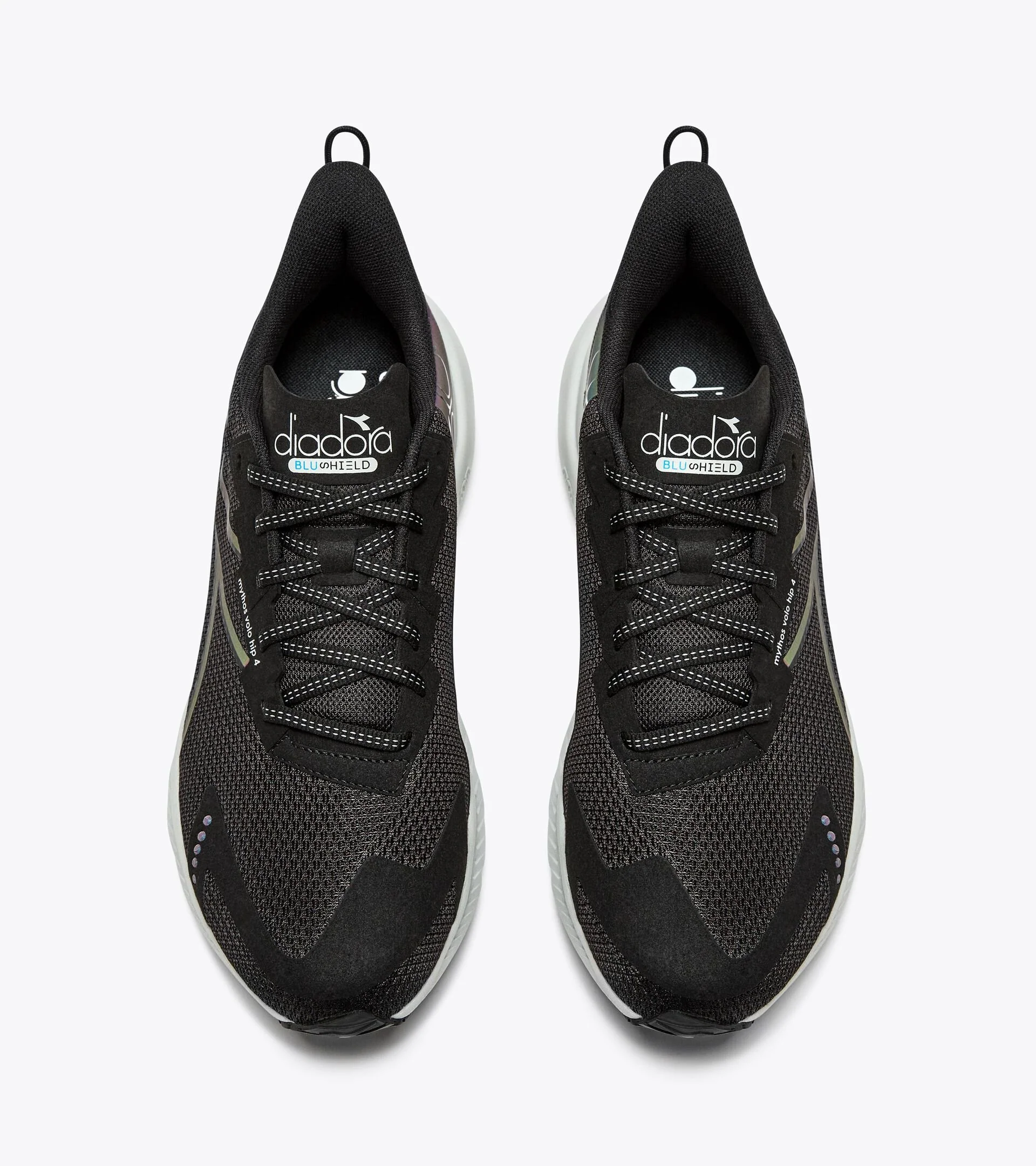 Diadora Men's Mythos Blushield Volo 4 HIP Black Silver - Image 2