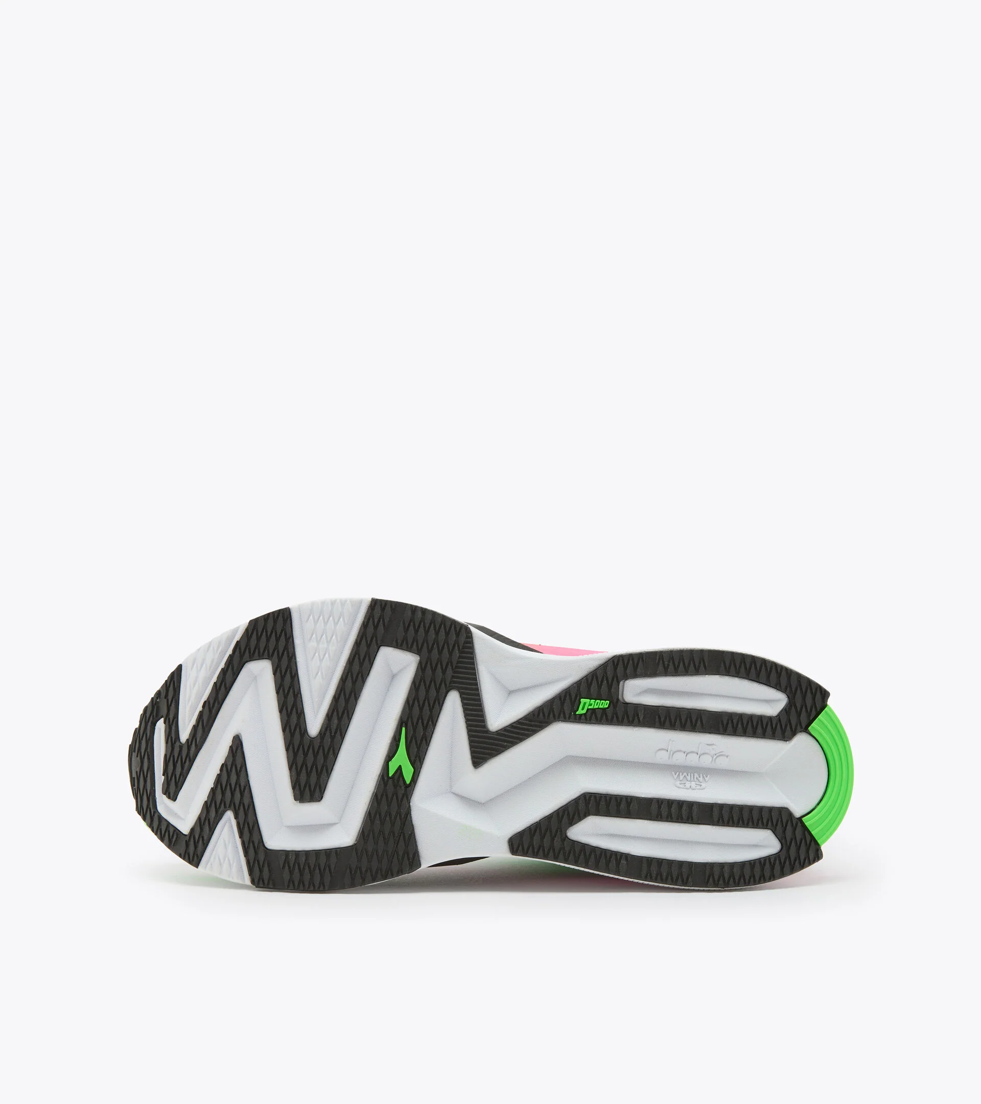 Diadora Women’s Atomo V7000 White Green Fluo Pink - Image 5