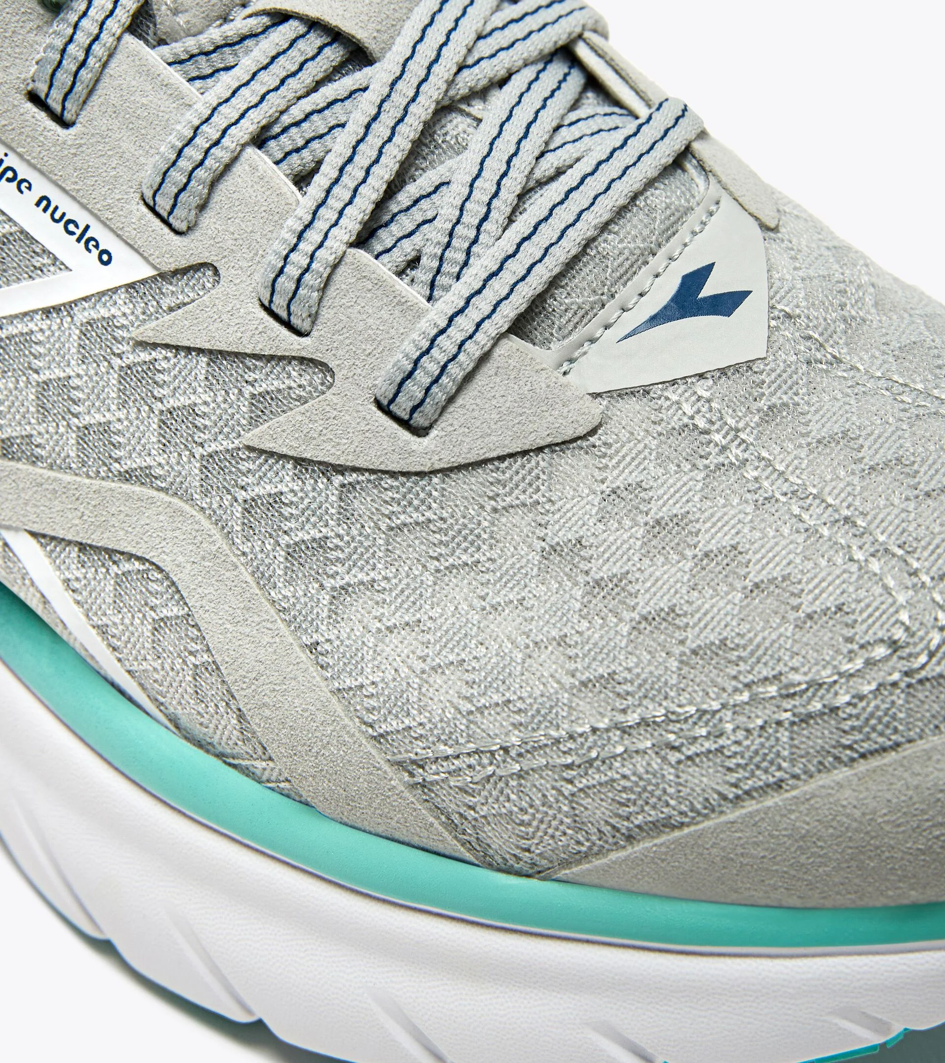 Diadora Women’s Equipe Nucleo Silver DD White Aruba Blue - Image 4