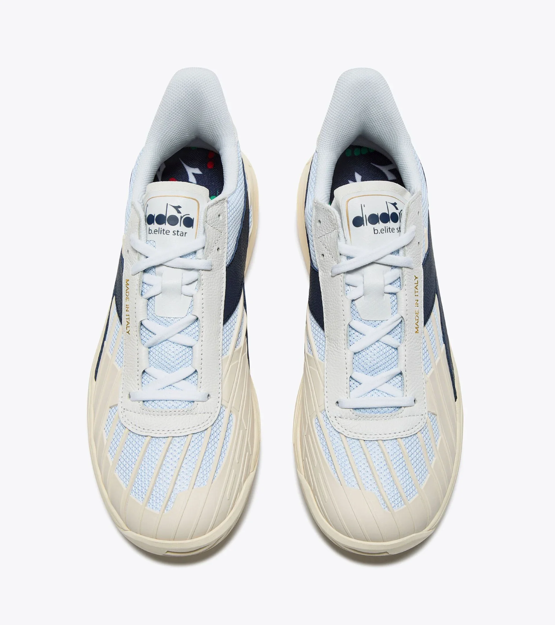 Diadora Women's B. Elite Star White Blue Corsair - Image 6