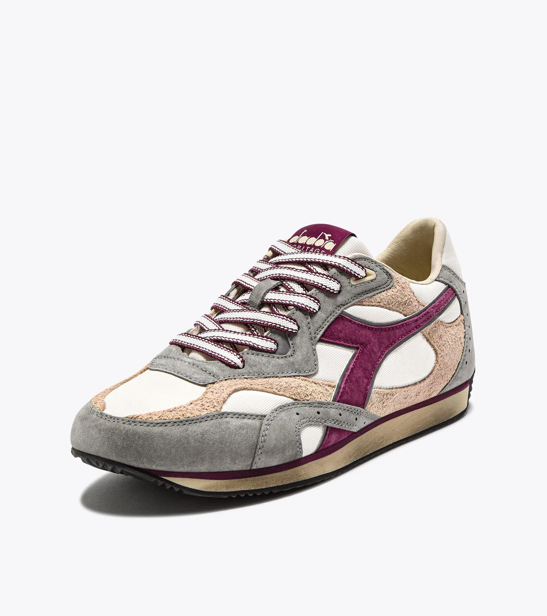 Diadora Heritage Women's Equipe Revenge Used White Wild Dove - Image 2