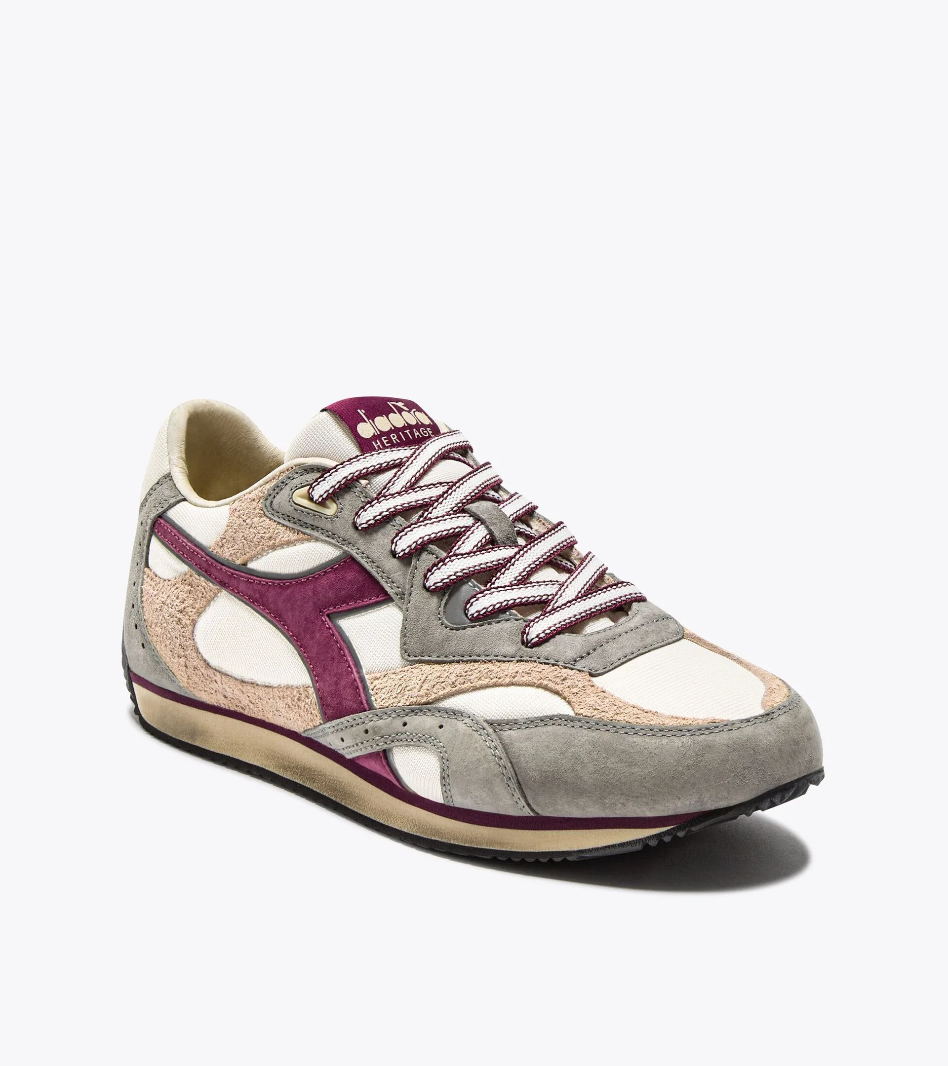 Diadora Heritage Women's Equipe Revenge Used White Wild Dove - Image 6