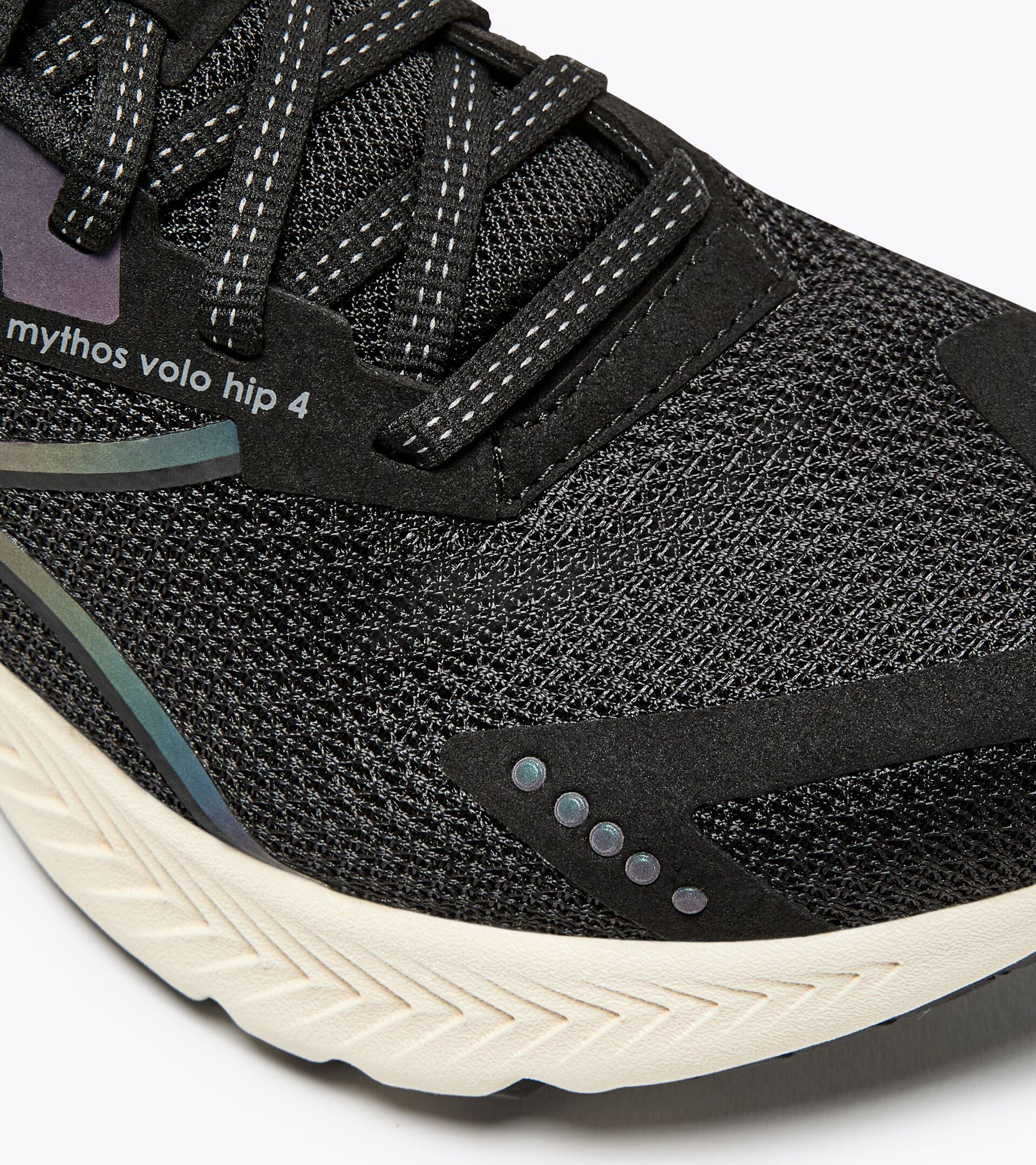 Diadora Women's Mythos Blushield Volo 4 HIP Black Whisper White - Image 3