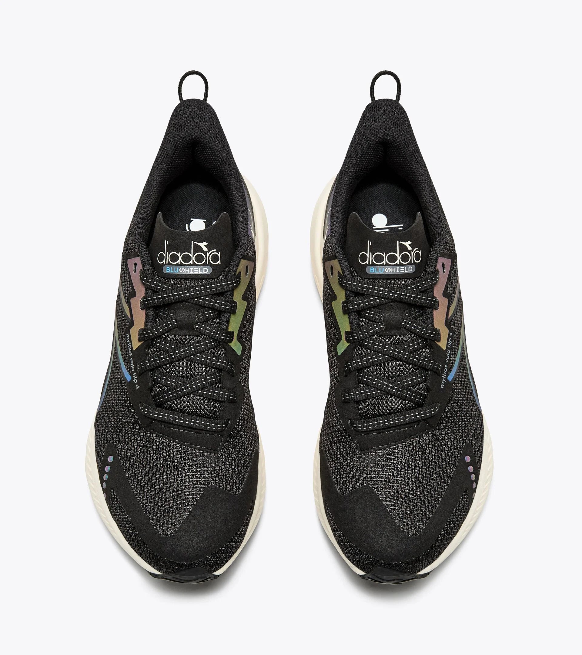 Diadora Women's Mythos Blushield Volo 4 HIP Black Whisper White - Image 6