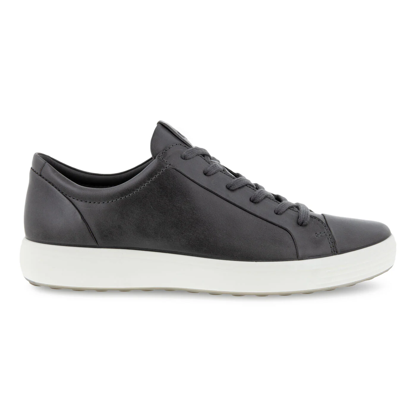 Ecco Men's Soft 7 Sneakers Titanium Leather 47036402244 - Image 2