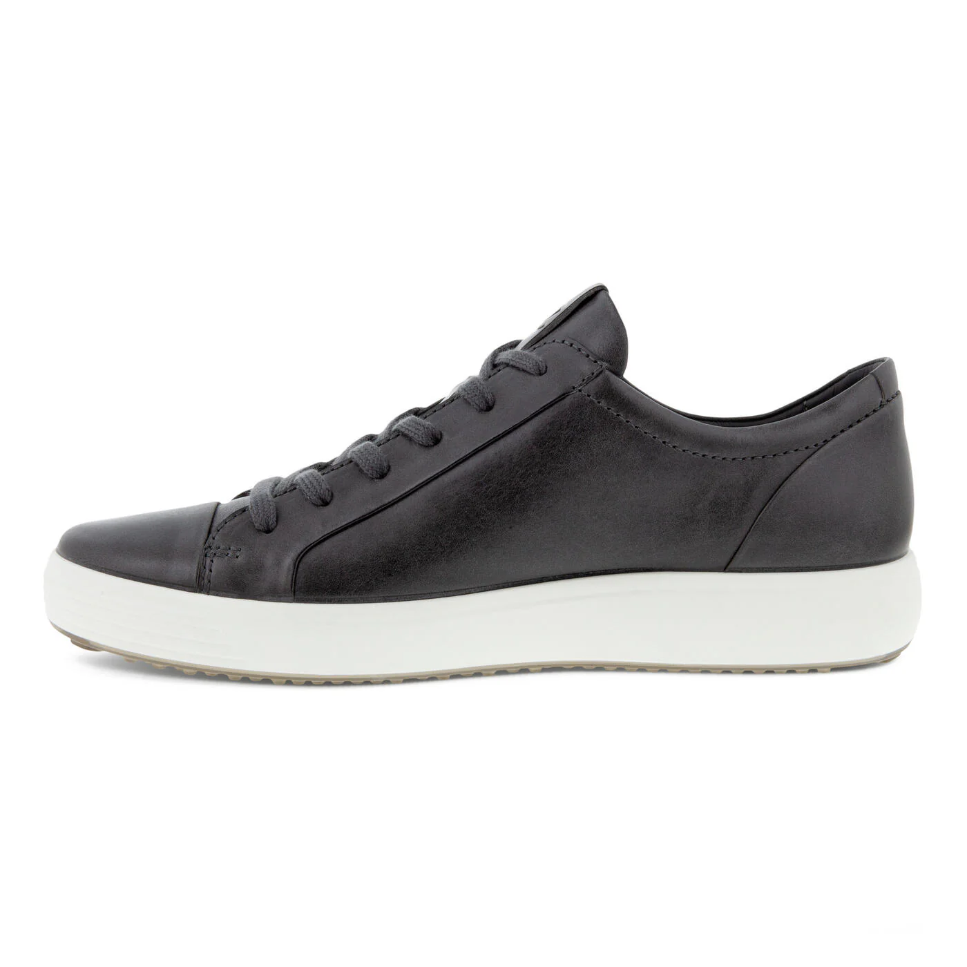 Ecco Men's Soft 7 Sneakers Titanium Leather 47036402244 - Image 3