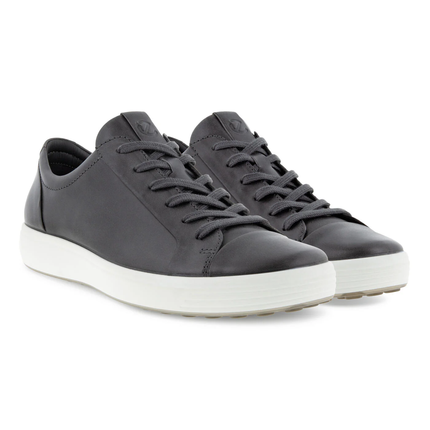Ecco Men's Soft 7 Sneakers Titanium Leather 47036402244 - Image 4
