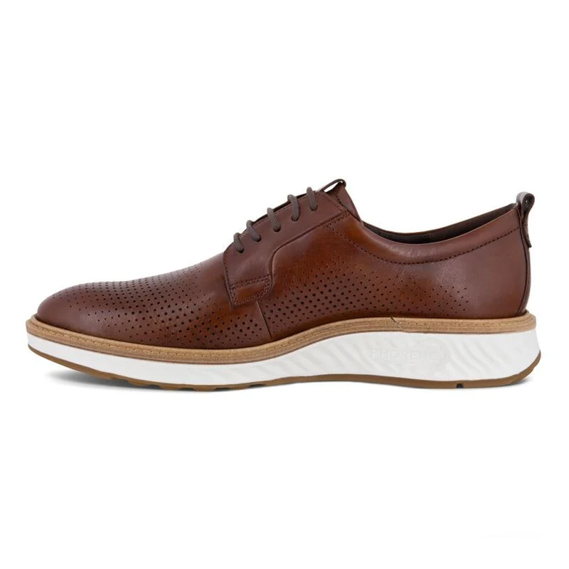 Ecco Men's St.1 Hybrid 5-Eyelet Derby Cognac 83680401053 - Image 3