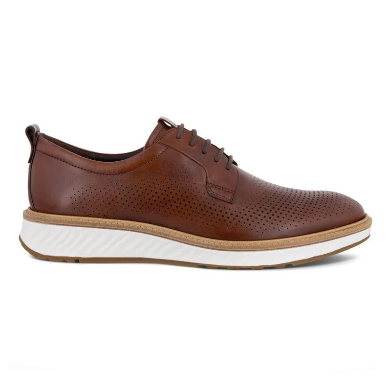 Ecco Men's St.1 Hybrid 5-Eyelet Derby Cognac 83680401053 - Image 4