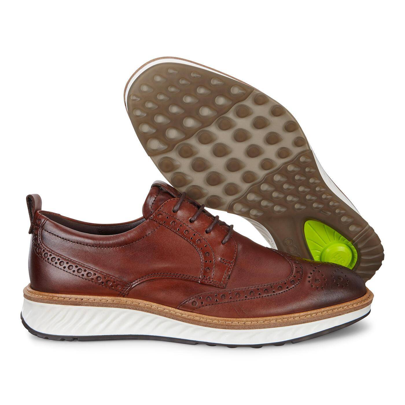 Ecco Men's St.1 Hybrid Wingtip Cognac Shoe 83642401053 - Image 5