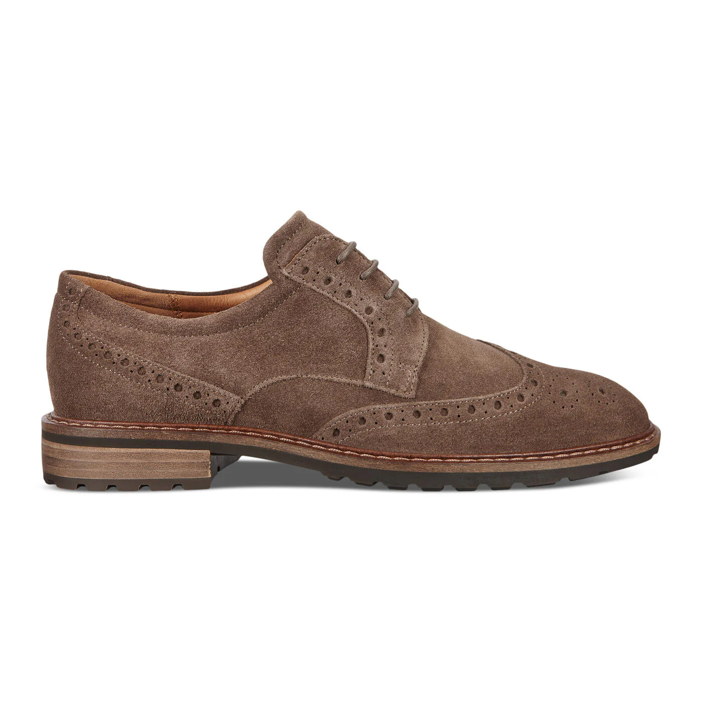 Ecco Men's Vitrus  Wing Tip Tie Dark Grey 64031405559 - Image 4
