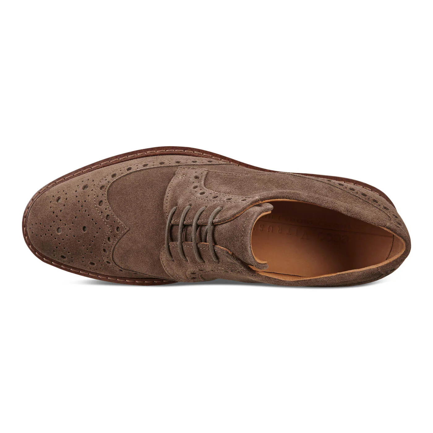 Ecco Men's Vitrus  Wing Tip Tie Dark Grey 64031405559 - Image 6