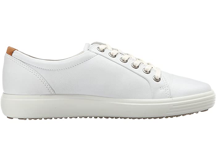 Ecco Women's Soft 7 White Lace Up Sneakers 43000301007 - Image 5