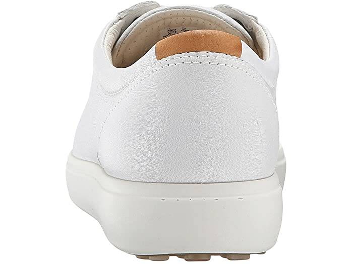 Ecco Women's Soft 7 White Lace Up Sneakers 43000301007 - Image 6